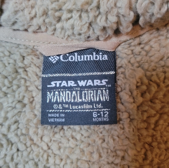 Columbia Mandalorian Star Wars Fleece Suit The Child Baby Yoda Size 6-12 Months - Picture 5 of 6